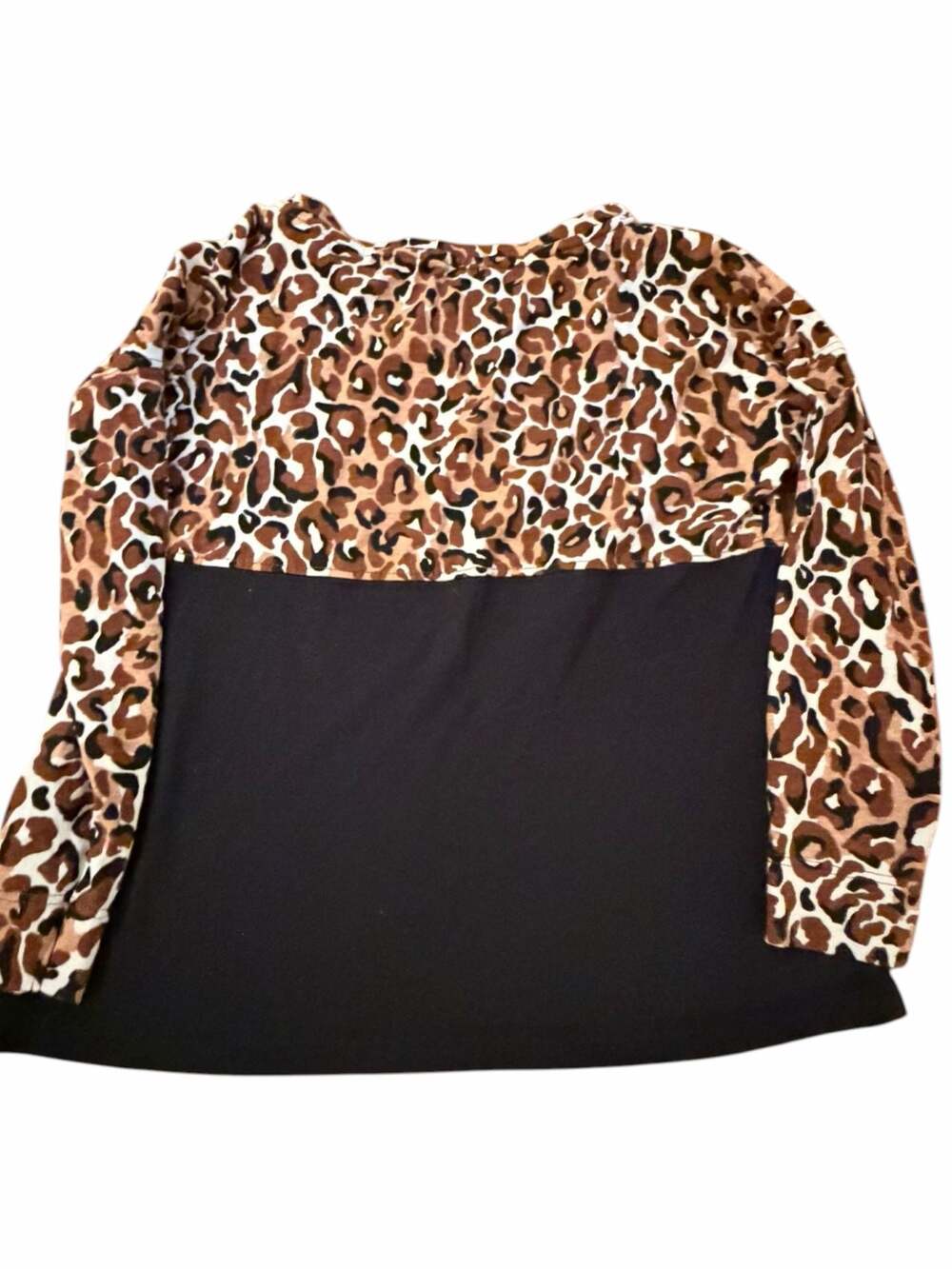 Lilly Pulitzer  Finn Top Girls S 4/5 Leopard Print Long Sleeve